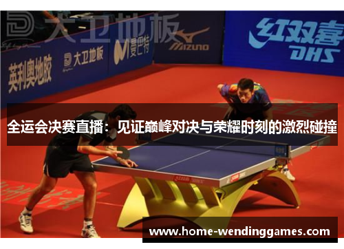 全运会决赛直播：见证巅峰对决与荣耀时刻的激烈碰撞