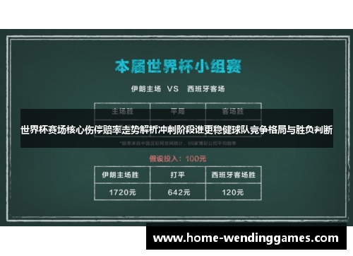 世界杯赛场核心伤停赔率走势解析冲刺阶段谁更稳健球队竞争格局与胜负判断