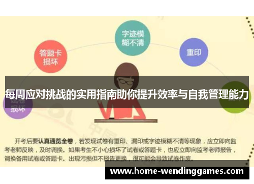 每周应对挑战的实用指南助你提升效率与自我管理能力